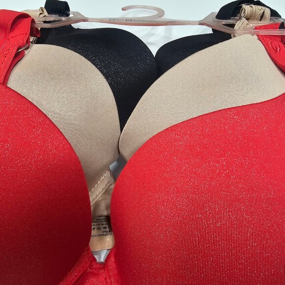 BCBGeneration Shimmer Bright Push-Up Bra 3 Pack 38C - Picture 2 of 6